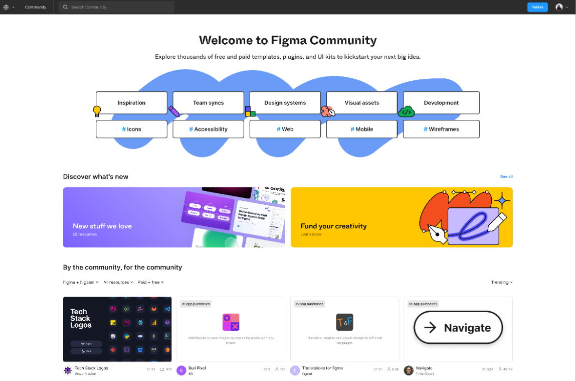Figma community page