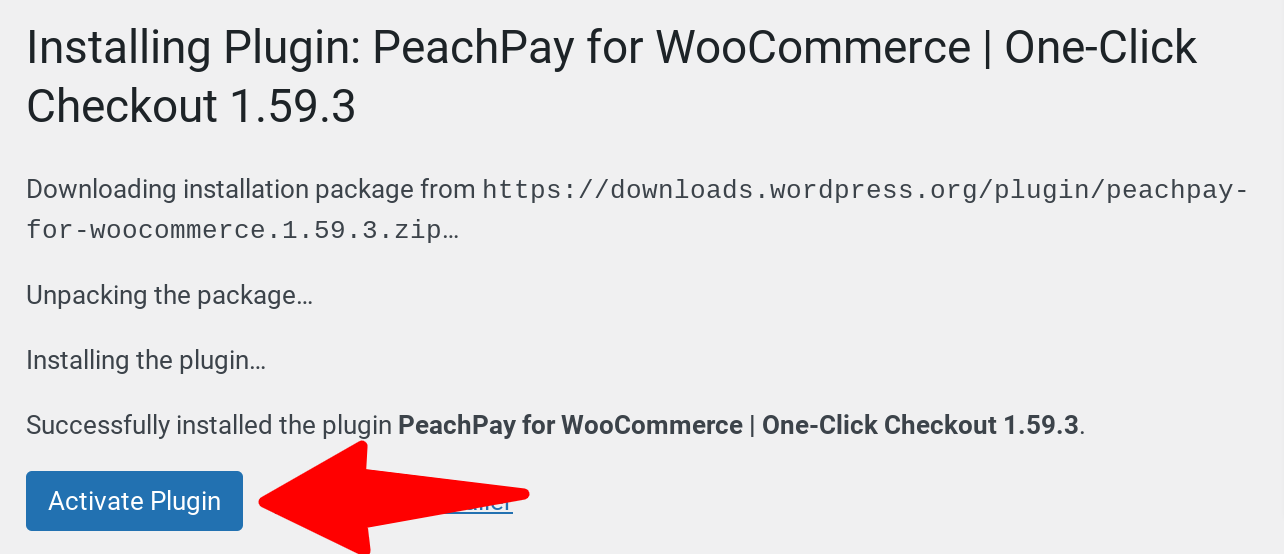 activate peachpay page