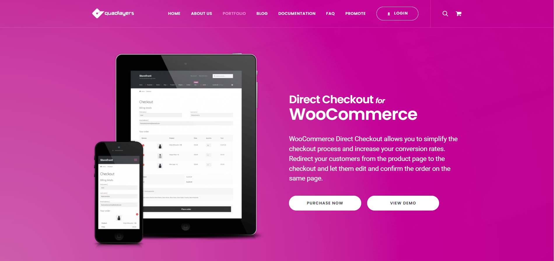 Direct Checkout for WooCommerce homepage