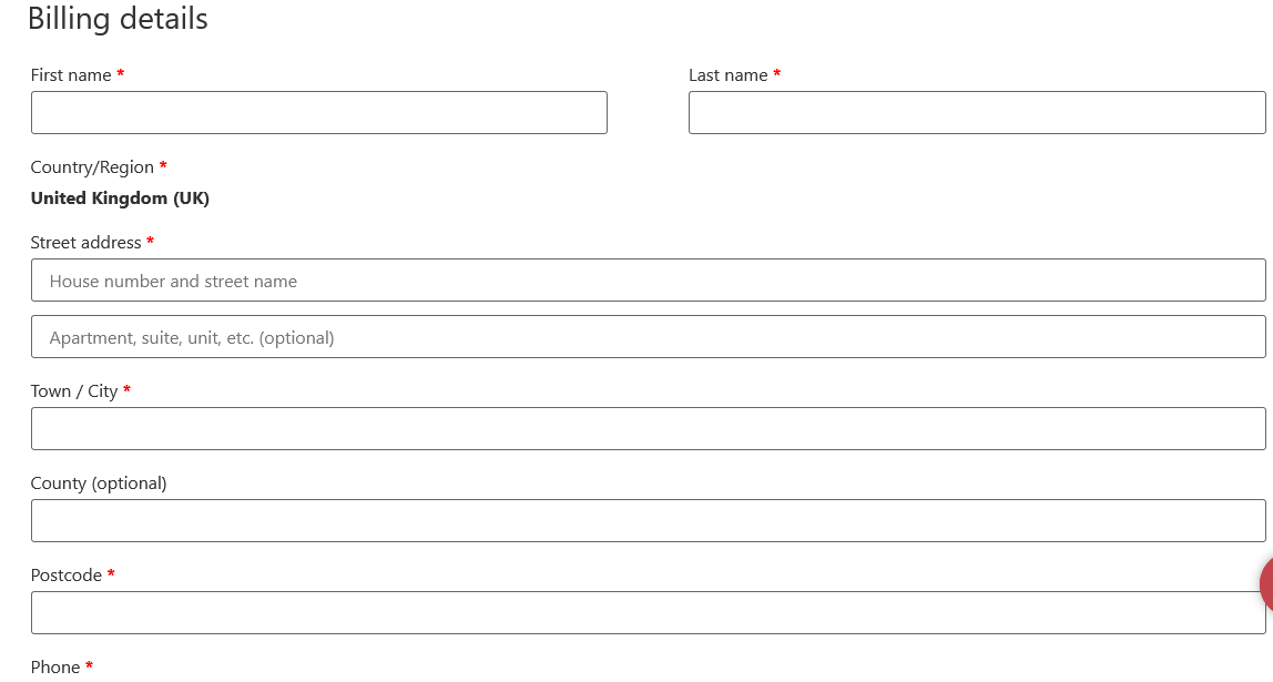 With PeachPay, you can add, remove or modify fields on the checkout window