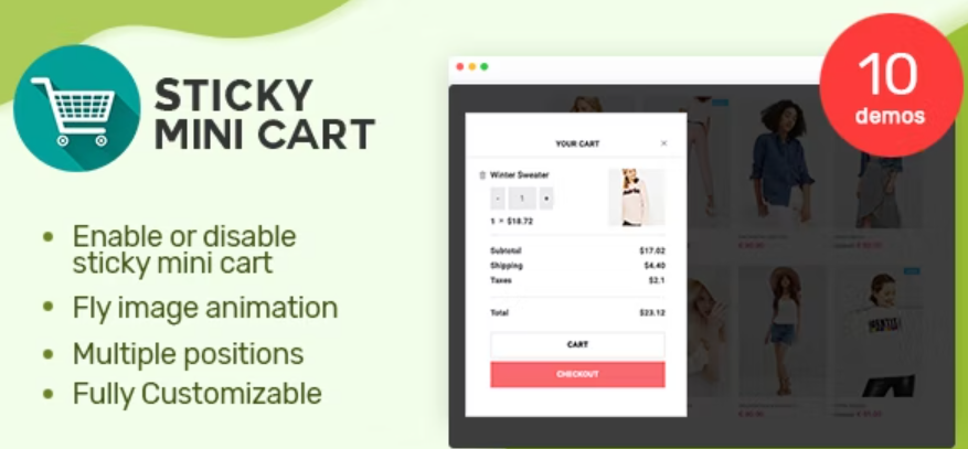 Sticky Mini Cart for WooCommerce