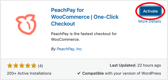 Activate PeachPay